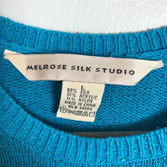 Melrose Silk Studio Sweater Size Large - Picture 3 of 10